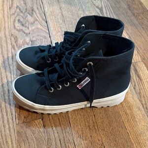 Superga Dark Green High-Top Sneakers